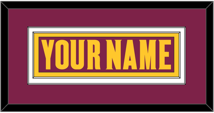 Arizona State Hockey Nameplate - Road Maroon (2021-2023) - Signature Tier 2