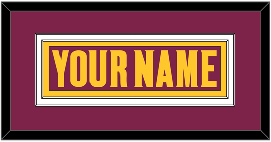 Arizona State Hockey Nameplate - Road Maroon (2021-2023) - Signature Tier 2