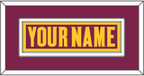 Arizona State Hockey Nameplate - Road Maroon (2021-2023) - Double Mat 2