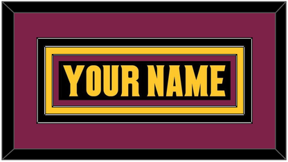 Arizona State Hockey Nameplate - Alternate Black (2018-2024) - Premier Tier 2