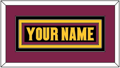 Arizona State Hockey Nameplate - Alternate Black (2018-2024) - Premier Tier 2
