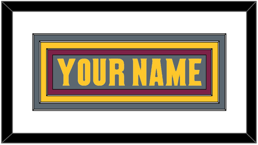 Arizona State Hockey Nameplate - Alternate Dark Gray (2019-2024) - Premier Tier 1