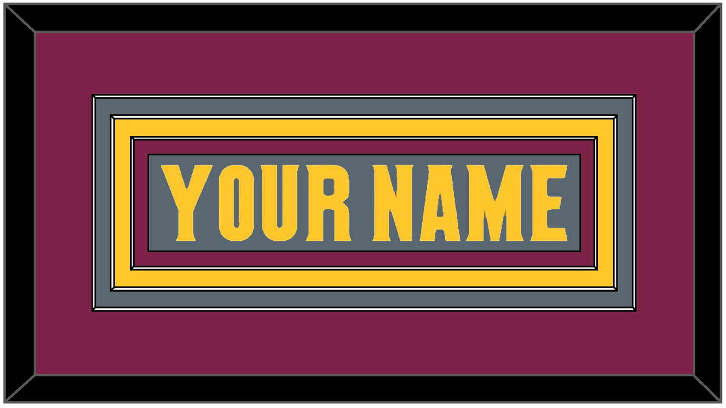 Arizona State Hockey Nameplate - Alternate Dark Gray (2019-2024) - Premier Tier 2