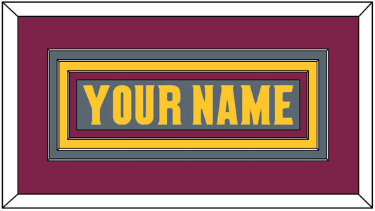 Arizona State Hockey Nameplate - Alternate Dark Gray (2019-2024) - Premier Tier 2