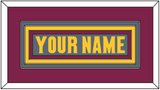 Arizona State Hockey Nameplate - Alternate Dark Gray (2019-2024) - Triple Mat 2
