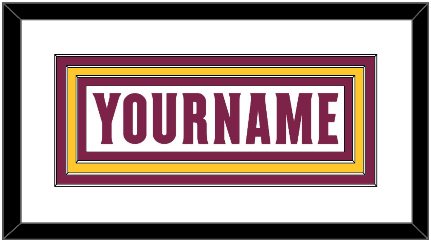 Arizona State Hockey Nameplate - Home White Digiflame (2022-2024) - Premier Tier 1