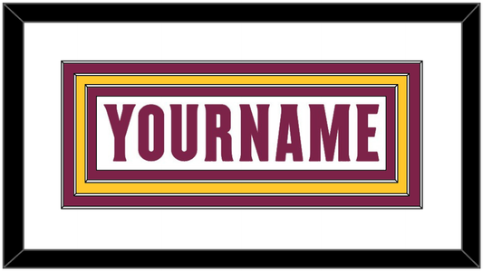 Arizona State Hockey Nameplate - Home White Digiflame (2022-2024) - Premier Tier 1