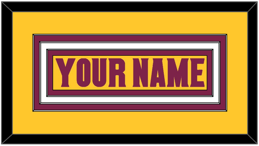 Arizona State Hockey Nameplate - Heritage Gold (2019-2024) - Premier Tier 1