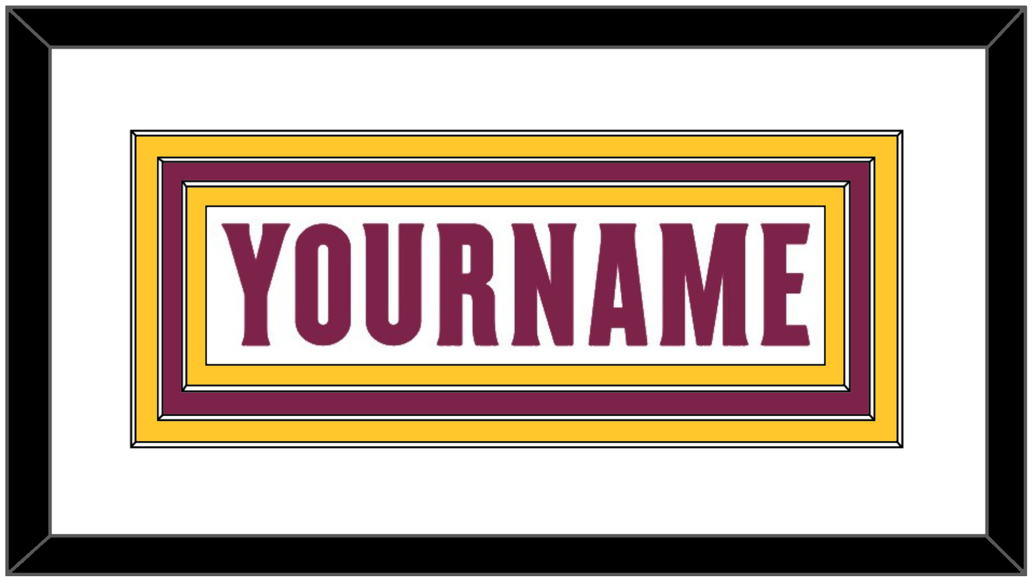 Arizona State Hockey Nameplate - Home White Digiflame (2022-2024) - Premier Tier 2