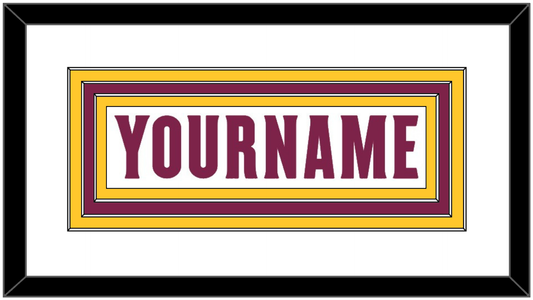 Arizona State Hockey Nameplate - Home White Digiflame (2022-2024) - Premier Tier 2