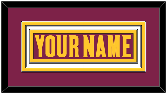 Arizona State Hockey Nameplate - Road Maroon (2021-2023) - Premier Tier 1