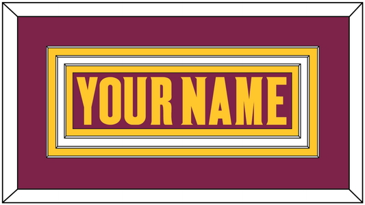Arizona State Hockey Nameplate - Road Maroon (2021-2023) - Premier Tier 1