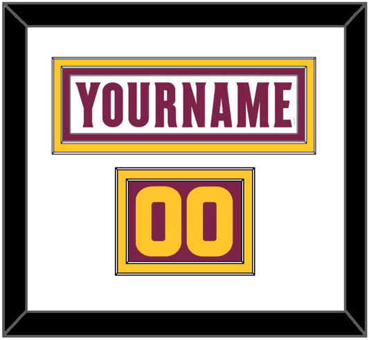 Arizona State Hockey Nameplate & Number (Shoulder) - Home White Digiflame (2022-2024) - Signature Tier 1