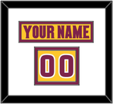 Arizona State Hockey Nameplate & Number (Shoulder) - Heritage Gold (2019-2024) - Double Mat 1