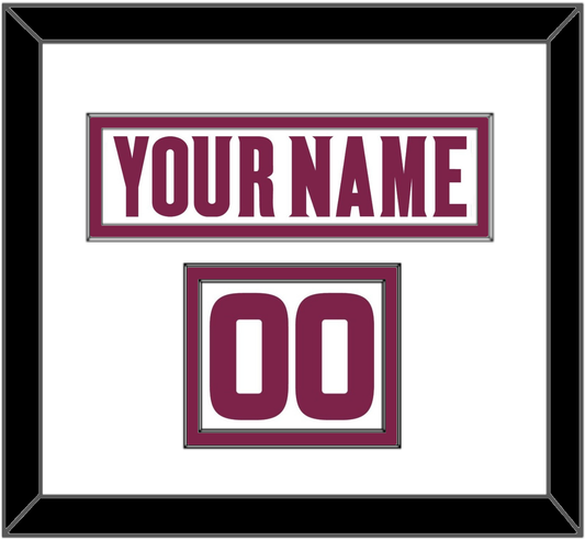 Arizona State Hockey Nameplate & Number (Shoulder) - Home White (2021-2022) - Signature Tier 2