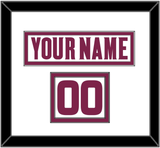 Arizona State Hockey Nameplate & Number (Shoulder) - Home White (2021-2022) - Double Mat 2