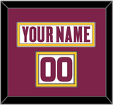 Arizona State Hockey Nameplate & Number (Shoulder) - Home White (2021-2022) - Double Mat 3