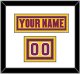 Arizona State Hockey Nameplate & Number (Shoulder) - Heritage (2019-2024) - Triple Mat 1
