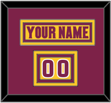 Arizona State Hockey Nameplate & Number (Shoulder) - Heritage (2019-2024) - Triple Mat 2