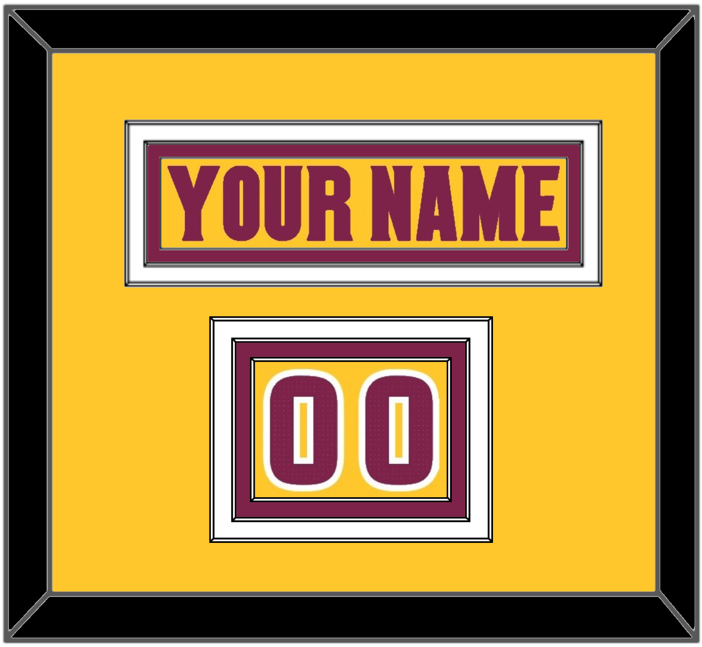 Arizona State Hockey Nameplate & Number (Shoulder) - Heritage (2019-2024) - Premier Tier 3
