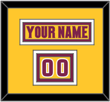 Arizona State Hockey Nameplate & Number (Shoulder) - Heritage (2019-2024) - Triple Mat 3