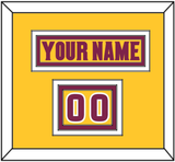 Arizona State Hockey Nameplate & Number (Shoulder) - Heritage (2019-2024) - Triple Mat 3