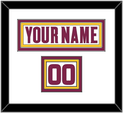 Arizona State Hockey Nameplate & Number (Shoulder) - Home White (2021-2022) - Premier Tier 1