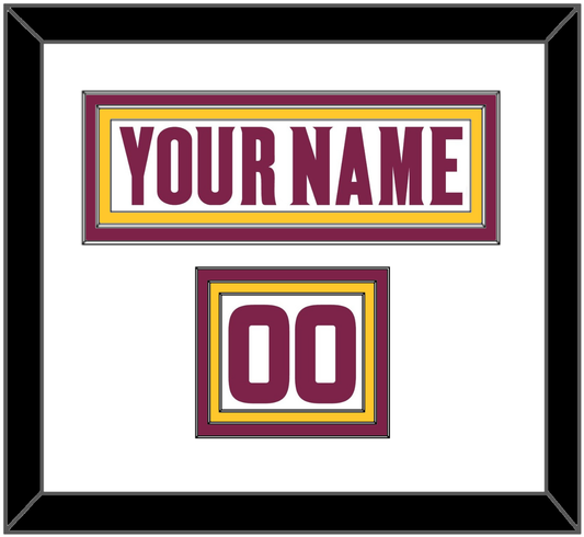 Arizona State Hockey Nameplate & Number (Shoulder) - Home White (2021-2022) - Premier Tier 1