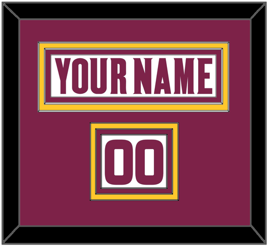 Arizona State Hockey Nameplate & Number (Shoulder) - Home White (2021-2022) - Premier Tier 2