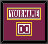 Arizona State Hockey Nameplate & Number (Shoulder) - Home White (2021-2022) - Triple Mat 2