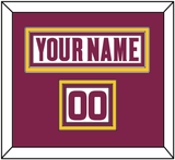 Arizona State Hockey Nameplate & Number (Shoulder) - Home White (2021-2022) - Triple Mat 2