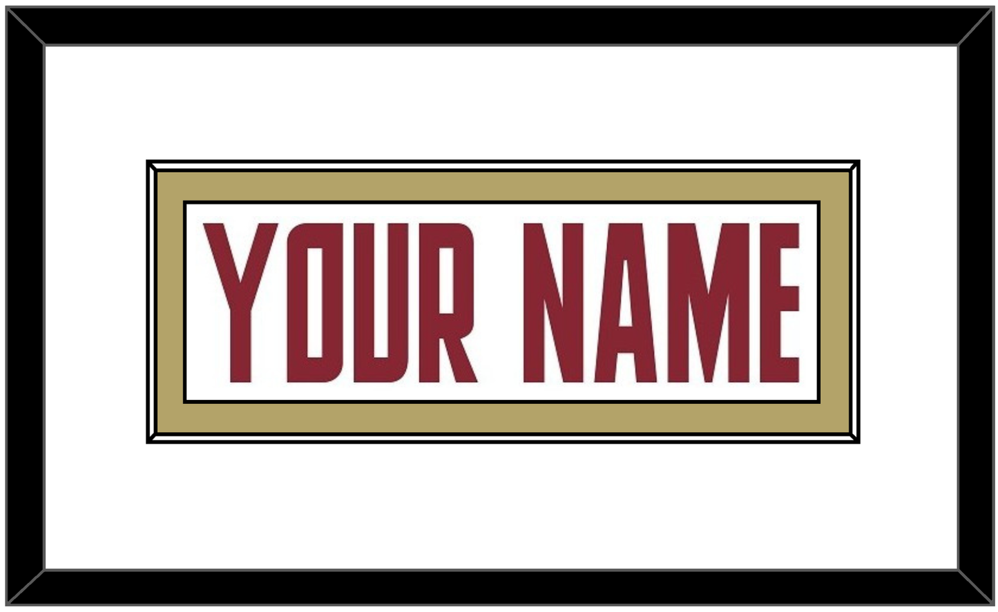 Boston College Hockey Nameplate - Home White (2011-2015) - Essential Tier 1