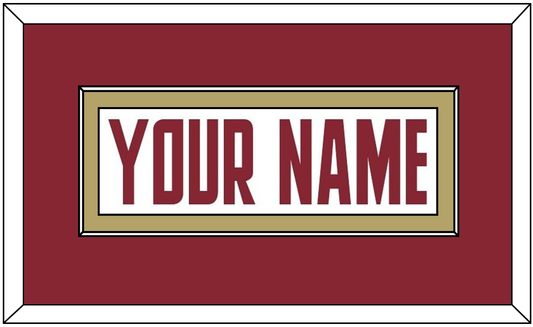 Boston College Hockey Nameplate - Home White (2011-2015) - Essential Tier 2