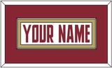 Boston College Hockey Nameplate - Home White (2011-2015) - Single Mat 2