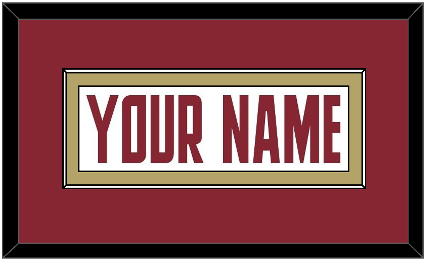 Boston College Hockey Nameplate - Home White (2011-2015) - Essential Tier 2