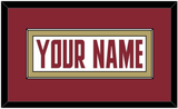 Boston College Hockey Nameplate - Home White (2011-2015) - Single Mat 2