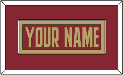 Boston College Hockey Nameplate - Road Maroon (2011-2015) - Essential Tier 2