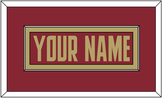 Boston College Hockey Nameplate - Road Maroon (2011-2015) - Essential Tier 2