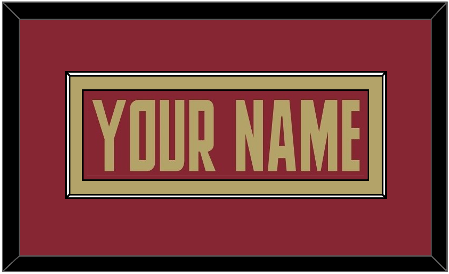 Boston College Hockey Nameplate - Road Maroon (2011-2015) - Essential Tier 2