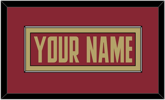Boston College Hockey Nameplate - Road Maroon (2011-2015) - Essential Tier 2