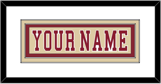 Boston College Hockey Nameplate - Alternate Gold - Signature Tier 1
