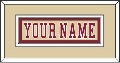 Boston College Hockey Nameplate - Alternate Gold - Signature Tier 2