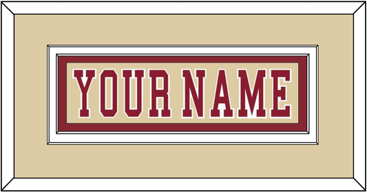 Boston College Hockey Nameplate - Alternate Gold - Signature Tier 2
