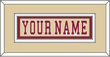 Boston College Hockey Nameplate - Alternate Gold - Double Mat 2