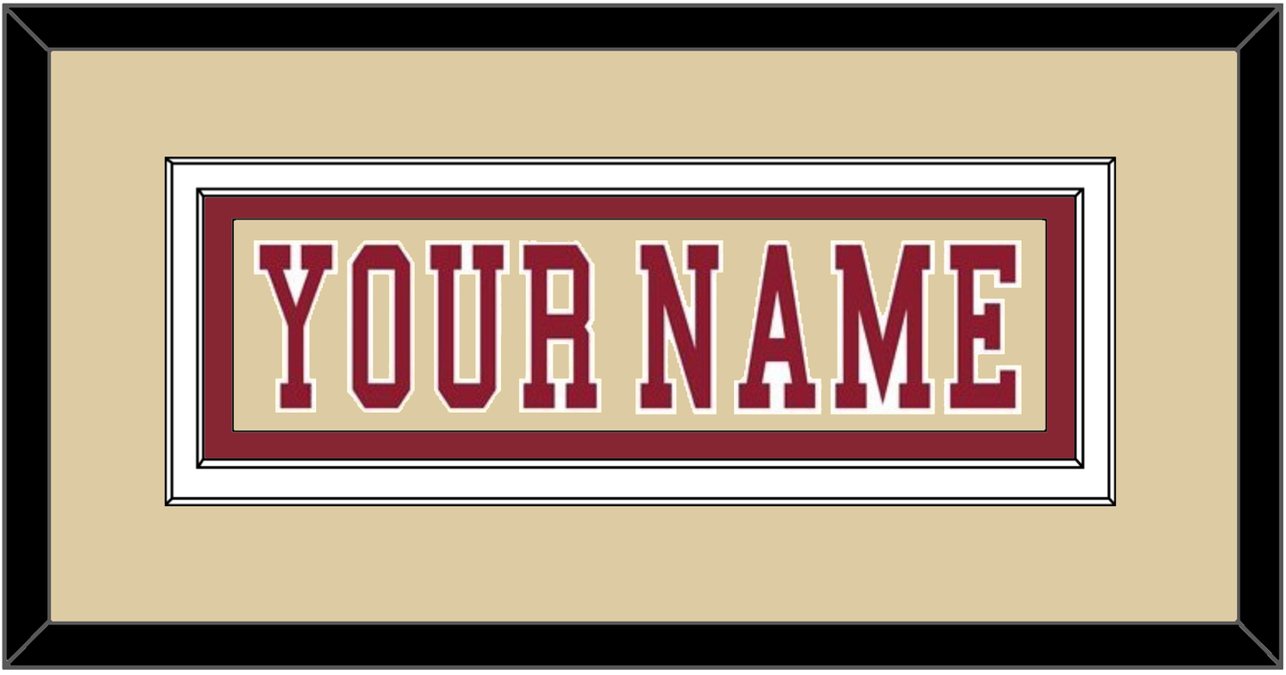 Boston College Hockey Nameplate - Alternate Gold - Signature Tier 2
