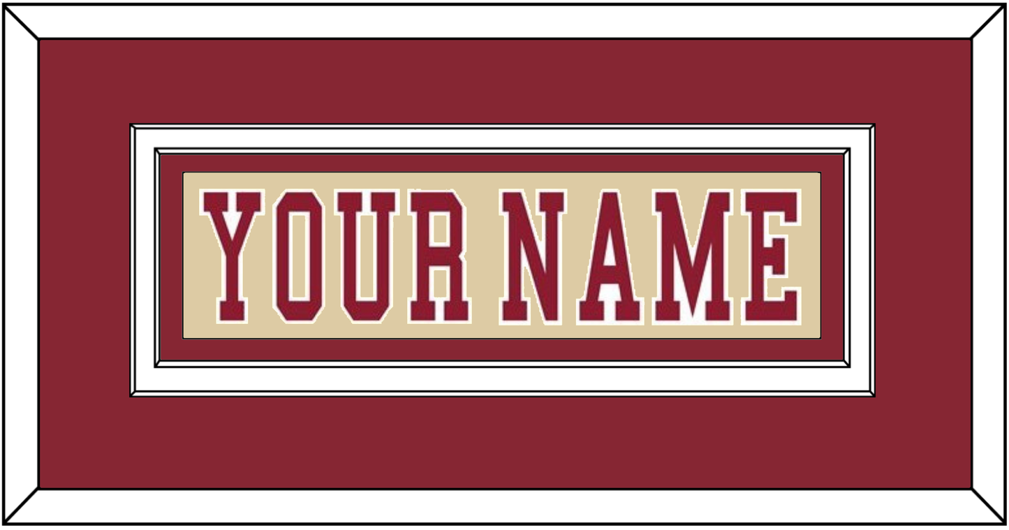 Boston College Hockey Nameplate - Alternate Gold - Signature Tier 3
