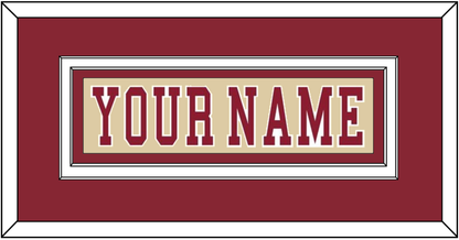 Boston College Hockey Nameplate - Alternate Gold - Signature Tier 3