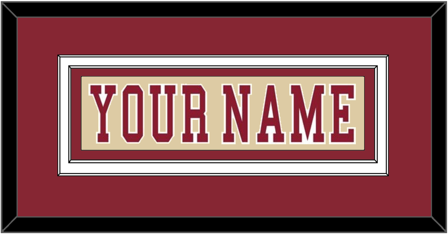 Boston College Hockey Nameplate - Alternate Gold - Signature Tier 3