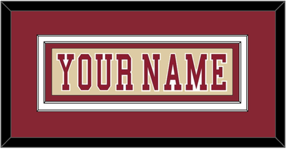 Boston College Hockey Nameplate - Alternate Gold - Signature Tier 3