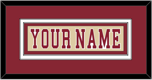 Boston College Hockey Nameplate - Alternate Gold - Signature Tier 3
